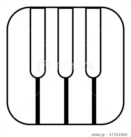 Piano keys icon , outline style Piano keys icon , outline style 37262892