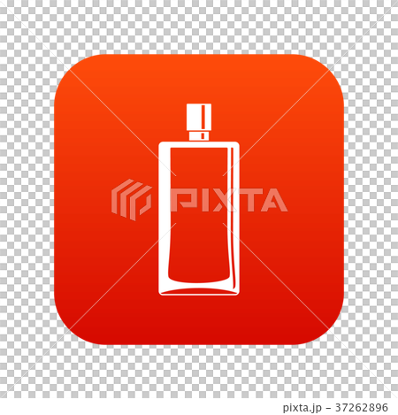 Scent bottle icon digital red 37262896