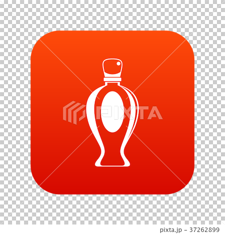 Perfume bottle icon digital red Perfume bottle icon digital red 37262899