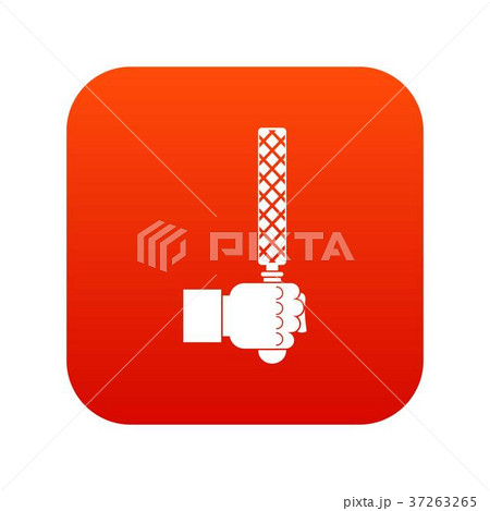 File tool in man head icon digital red 37263265