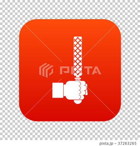 File tool in man head icon digital red 37263265