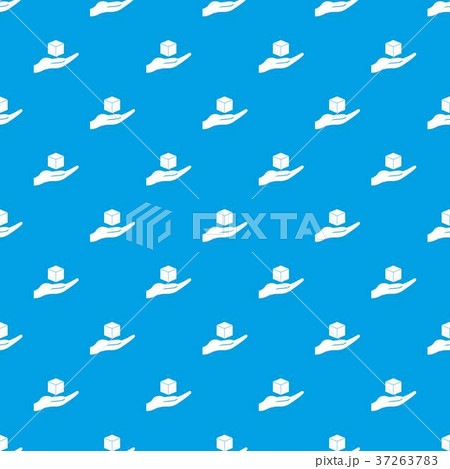 Cube 3d model pattern seamless blue Cube 3d model pattern seamless blue 37263783