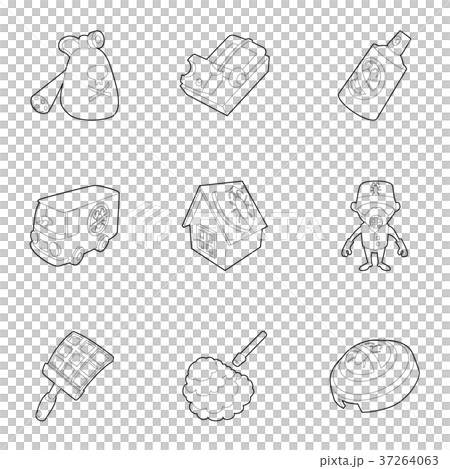 Pest extermination icons set, outline style Pest extermination icons set, outline style 37264063