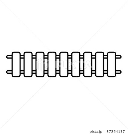 Locomotive railroad icon , outline style 37264137