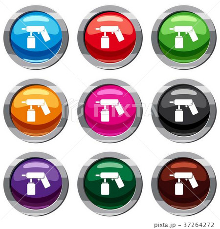 Spray aerosol can bottle with a nozzle set 9 collection 37264272