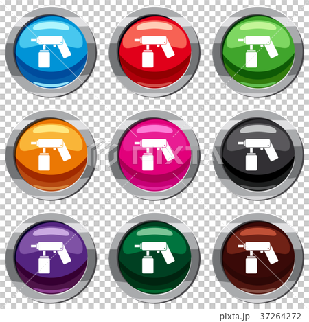 Spray aerosol can bottle with a nozzle set 9 collection 37264272