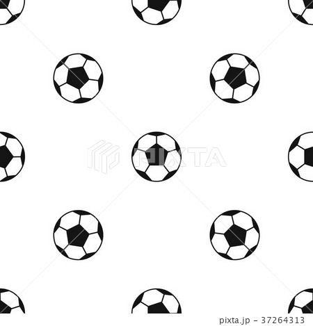 Soccer ball pattern seamless black Soccer ball pattern seamless black 37264313