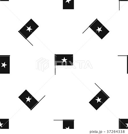 Vietnam flag pattern seamless black 37264338