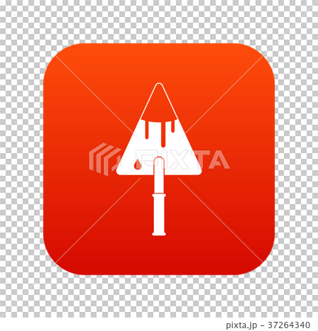 Construction trowel icon digital red Construction trowel icon digital red 37264340