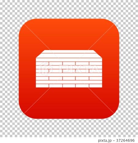 Wooden pallets icon digital red Wooden pallets icon digital red 37264696