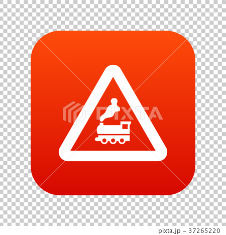Warning Sign Railway Crossing Without Barrier Stock Illustration