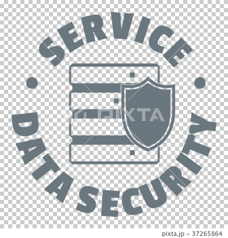 Service data security logo, simple style 37265864