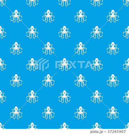 Octopus, pattern seamless blue 37265907