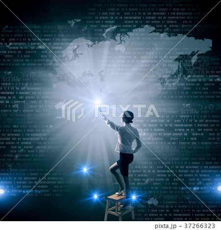 Woman using modern technologies Woman using modern technologies 37266323