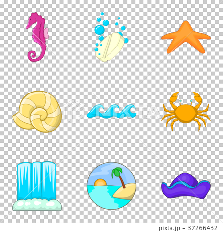 Dip icons set, cartoon style Dip icons set, cartoon style 37266432