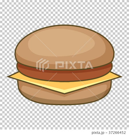 Burger icon, cartoon style 37266452