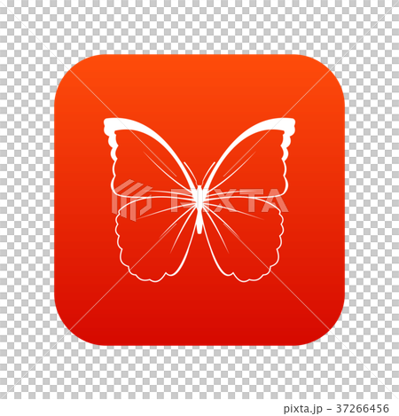 Butterfly icon digital red Butterfly icon digital red 37266456
