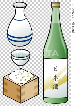 日本酒 アイコン素材のイラスト素材