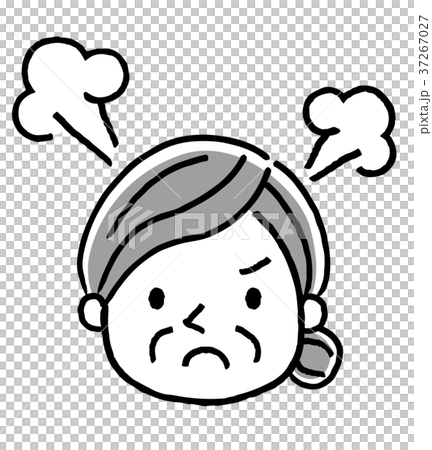 Senior woman: face, expression Senior woman: face, expression 37267027