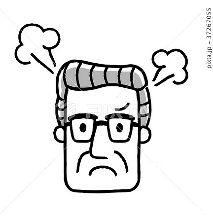 シニア男性：顔、表情 37267055