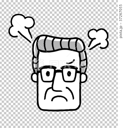 シニア男性：顔、表情 37267055