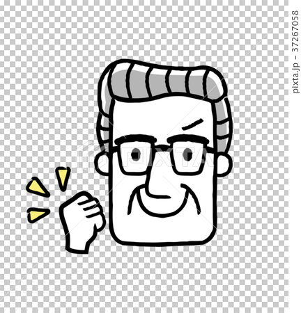 Senior man: face, expression 37267058