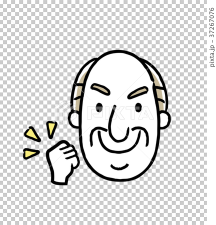 シニア男性：顔、表情 37267076