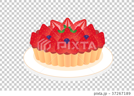 苺タルトのイラスト素材 37267189 Pixta