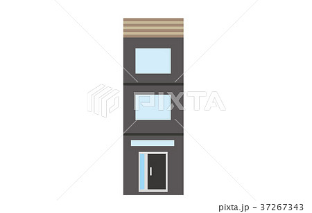 街の建物三階建て 街の建物三階建て 37267343