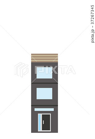 街の建物三階建て 街の建物三階建て 37267345