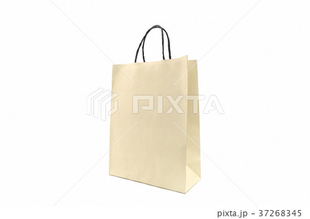 Blank paper shopping bag. Blank paper shopping bag. 37268345