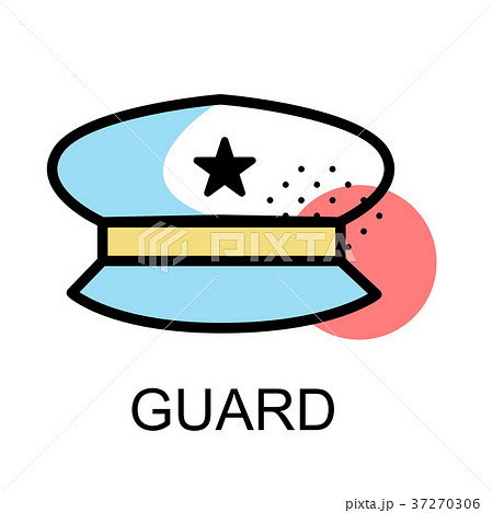 Police hat icon fir guard on white background Police hat icon fir guard on white background 37270306