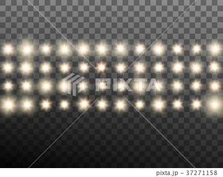 Effect of warm beige stage or stadium spotlights 37271158
