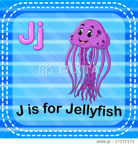 Flashcard letter J is for jellyfish 37272572