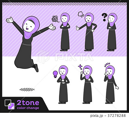 2tone type Arab women_set 01 37278288