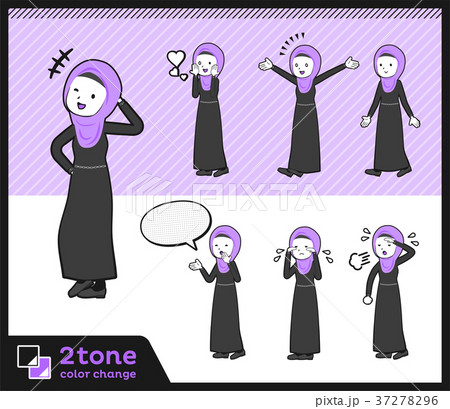 2tone type Arab women_set 03 37278296
