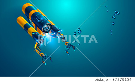 Autonomous underwater rov with manipulators or 37279154