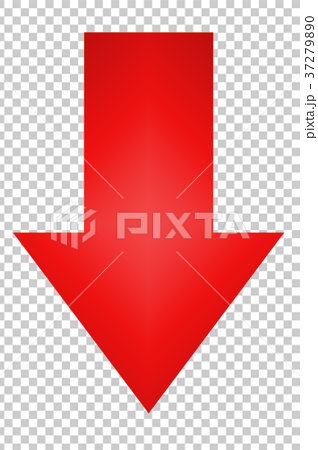 矢印 赤 Png シンプル 方向 透過 背景 透明 アイコンのイラスト素材