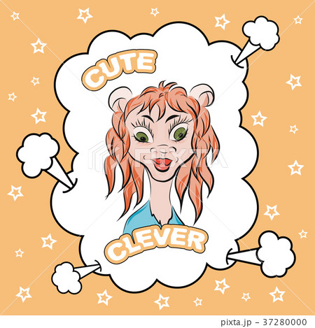 Sweet animal for girls print design 37280000