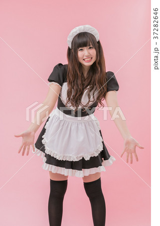 黒メイドコスプレ　ウェルカム 37282646