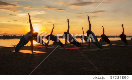 Sports recreation Yoga pose 37282890