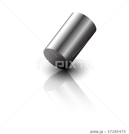 Realistic 3D metal Cylinder. Vector . 37285473