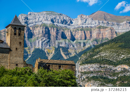 Torla town in Ordesa National pakr in the spanish 37286215