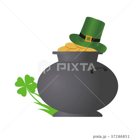 Golden coin pot 37286851