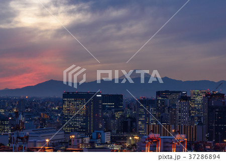 東京から見える富士山 東京から見える富士山 37286894