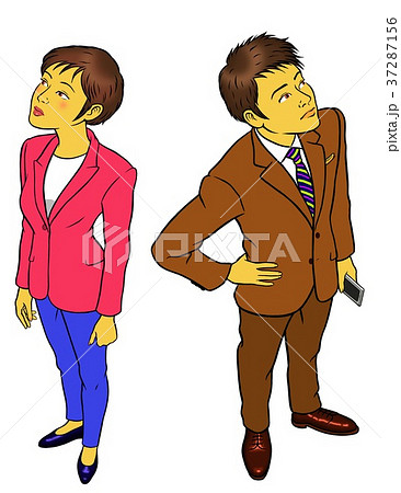 見上げるビジネスマン 見上げるビジネスマン 37287156