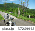 自転車（レンタサイクル）と恋人たちの丘（平野台高原展望所）からの風景 37289948
