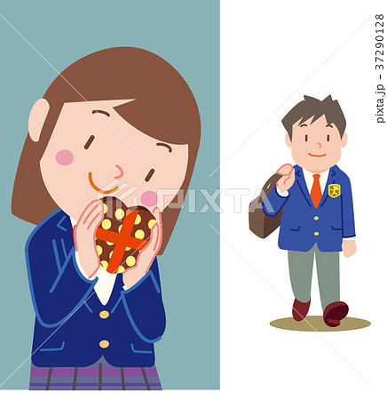 バレンタイン女子待ち伏せ 37290128