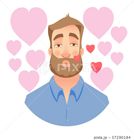 Face of man with beard 37290184