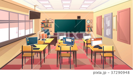 School Classroom Interiorのイラスト素材